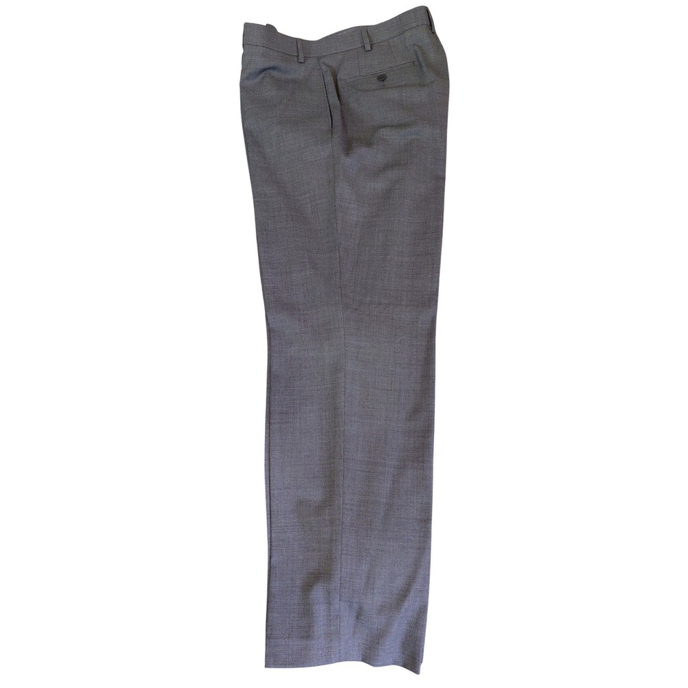 Collection by Michael Strahan Mens Gray Dress Pants Flat Front  40x31. A335